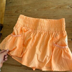 Peach Free People Women's Shorts color makes tan pop!!!